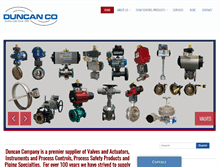 Tablet Screenshot of duncanco.com